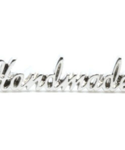 Metall Handmade Label - silber