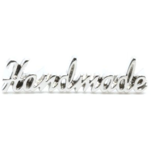 Metall Handmade Label - silber