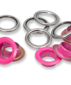 Prym 542549 - Ösen mit Scheiben 11 mm - pink
