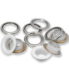 Prym 542540 - Ösen mit Scheiben 11 mm - weiss