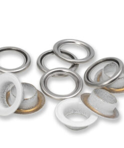 Prym 542540 - Ösen mit Scheiben 11 mm - weiss