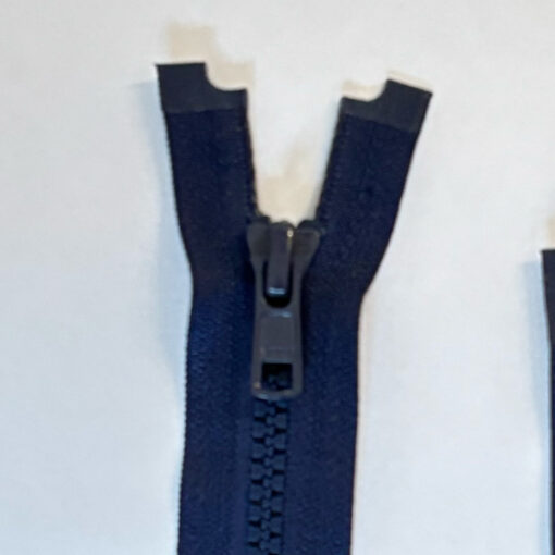 Krampenreissverschluss 5 mm - teilbar - dunkelblau 95 cm