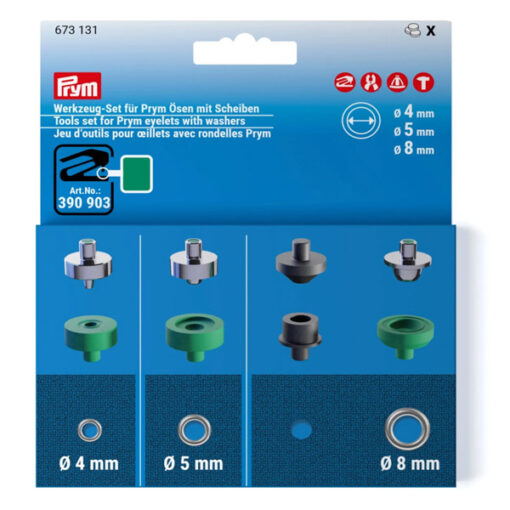 Prym 673 131 Werkzeugset für Prym Ösen in Ø 4, 5 und 8 mm