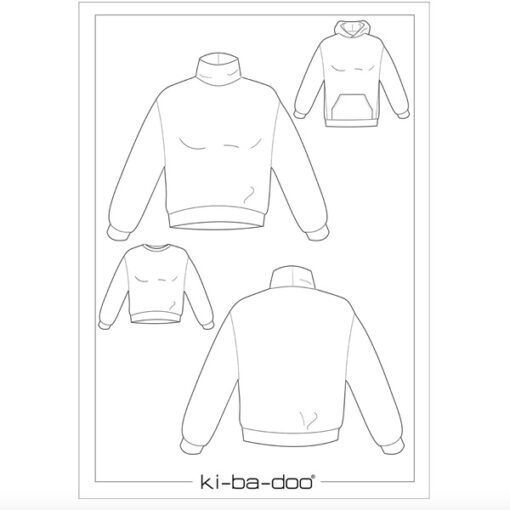 Papierschnittmuster Sweater "Zuri" Gr 32-58 - Kibadoo