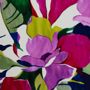 Viskose Blumen - bunt
