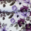 Jersey Baumwolle - "Lena" Blumen - flieder / lila