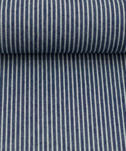 Jeans gestreift - dunkelblau