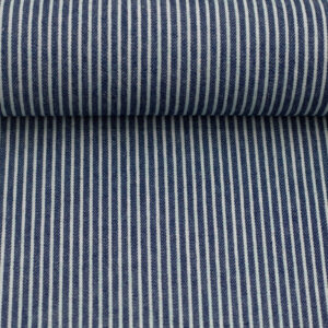 Jeans gestreift - dunkelblau