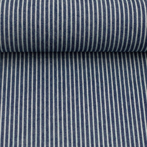 Jeans gestreift - dunkelblau