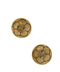 Kokosknopf 11 mm - Blume - natur