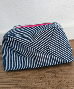 Jeans gestreift - dunkelblau