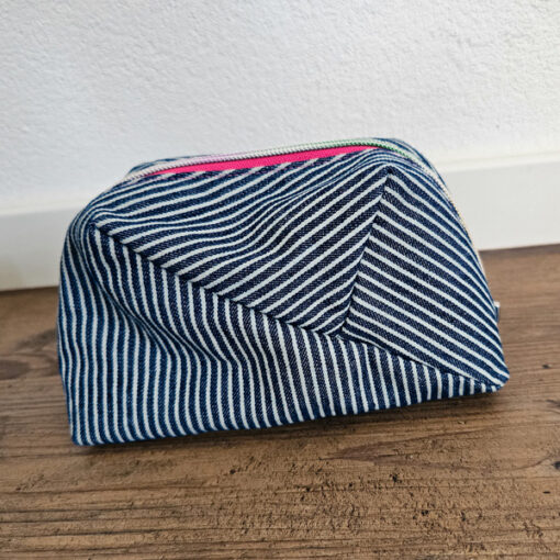Jeans gestreift - dunkelblau