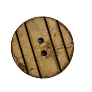 Kokosknopf 23 mm - Streifen - natur