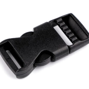 Steckschnalle 15 mm - schwarz