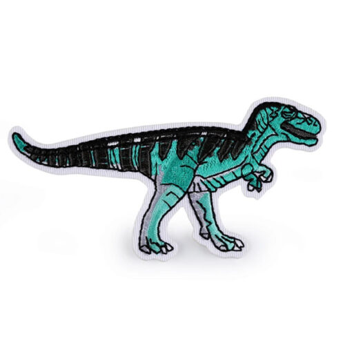 Applikation - aufbügelbar - Dino türkis
