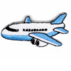Applikation - aufbügelbar - Flugzeug gross