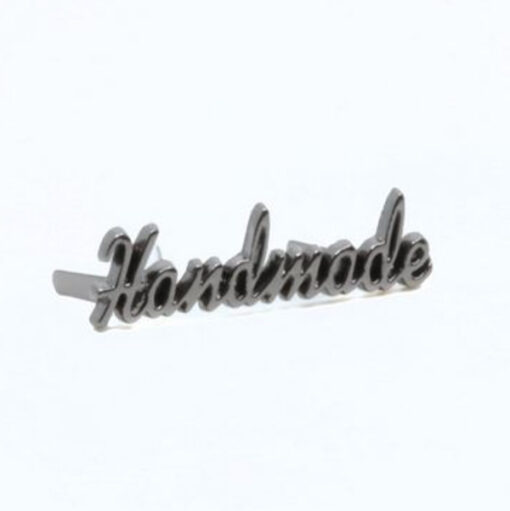 Metall Handmade Label - gunmetall