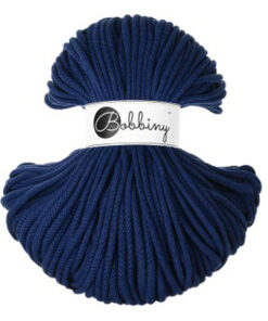 5 mm PREMIUM - Makramee Kordel / Schnur von Bobbiny - ink blue