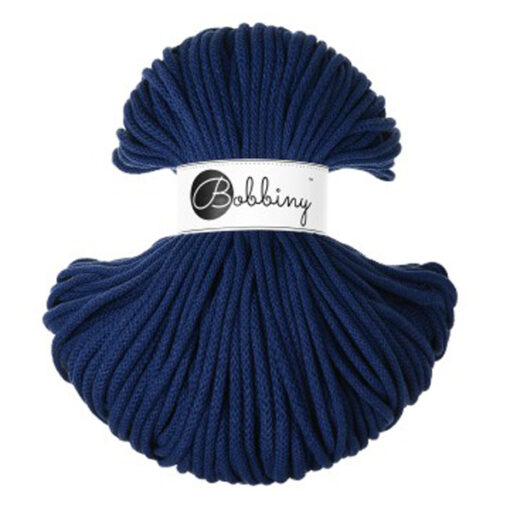 5 mm PREMIUM - Makramee Kordel / Schnur von Bobbiny - ink blue