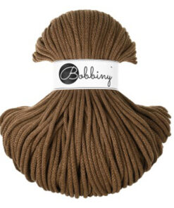 5 mm PREMIUM - Makramee Kordel / Schnur von Bobbiny - nut brown