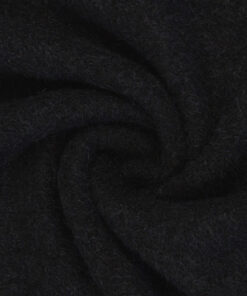 Mohair Flausch Bouclé - meliert anthrazit