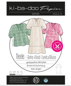 Papierschnittmuster "Neele" Boho Kleid / Tunika / Bluse Gr.32-58 - Kibadoo