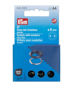 Prym 542523 - Ösen mit Scheiben 8 mm - marine