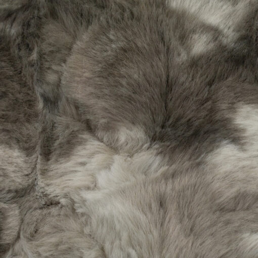 Kunstpelz " Sierra" - schlamm / beige