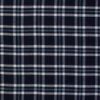 Flanell "Yukon" Karo - dunkelblau