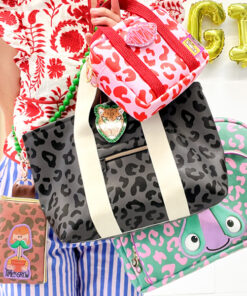 Kunstleder - "Happy Leo by Cherry Picking" rosa/ rot